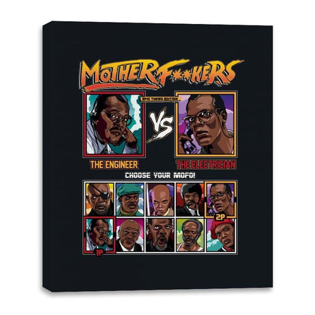 MotherF**kers Epic Turbo Edition - Canvas Wraps Canvas Wraps RIPT Apparel 16x20 / Black