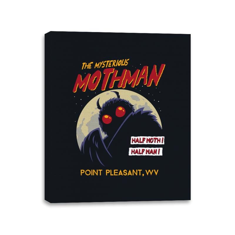 Mothman - Canvas Wraps Canvas Wraps RIPT Apparel 11x14 / Black