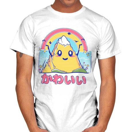 Mount Kawaii - Mens T-Shirts RIPT Apparel Small / White