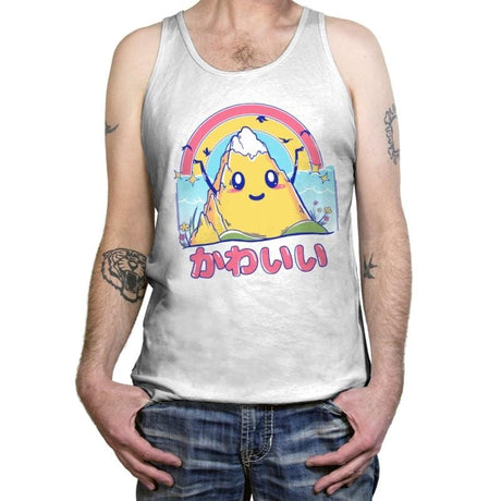 Mount Kawaii - Tanktop Tanktop RIPT Apparel X-Small / White