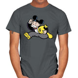 Mousopoly - Mens T-Shirts RIPT Apparel Small / Charcoal