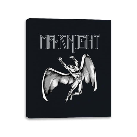 Mr Knight - Canvas Wraps Canvas Wraps RIPT Apparel 11x14 / Black