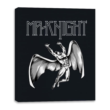 Mr Knight - Canvas Wraps Canvas Wraps RIPT Apparel 16x20 / Black