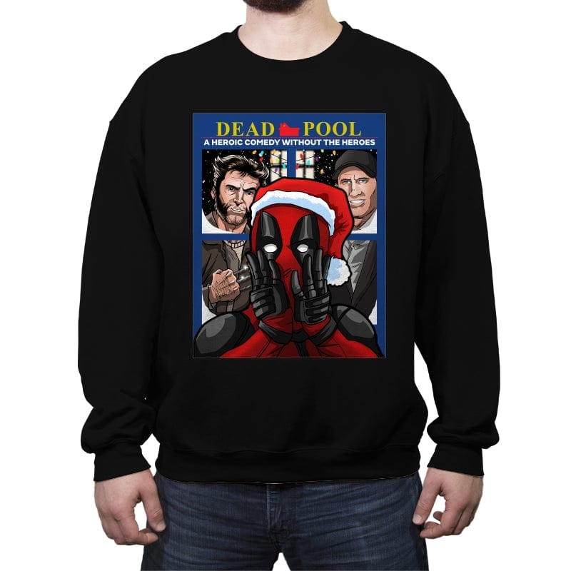 Mr Pool Alone - Crew Neck Sweatshirt Crew Neck Sweatshirt RIPT Apparel Small / Black