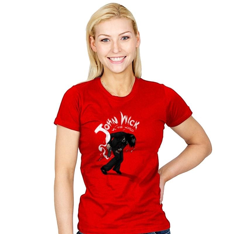 Mr. Wick vs the World - Womens T-Shirts RIPT Apparel