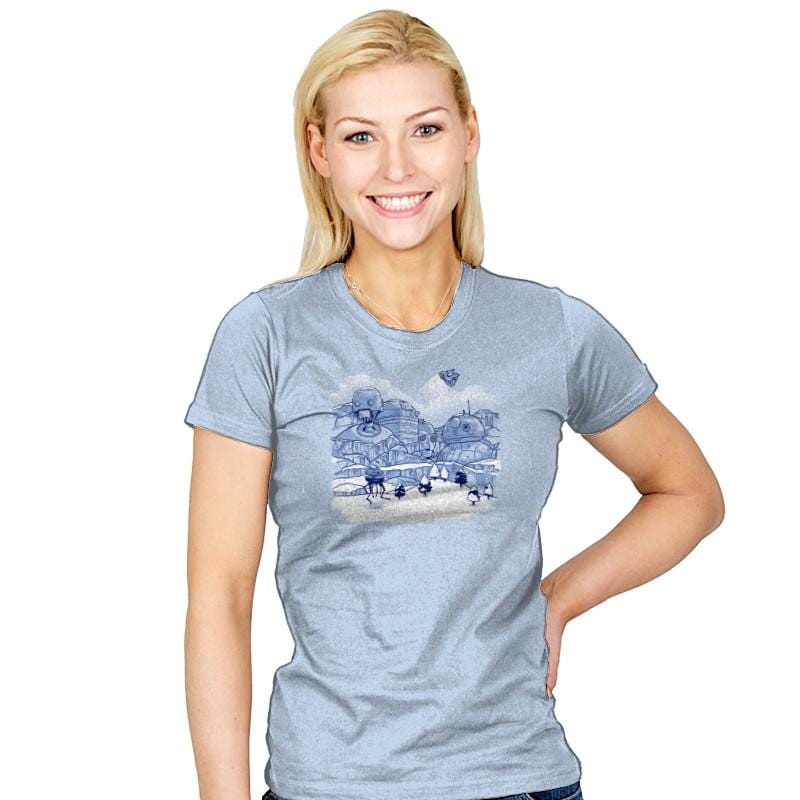 Mt. Droidmore - Womens T-Shirts RIPT Apparel Small / Baby Blue