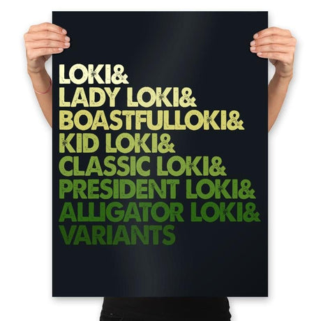 Multi Loki - Prints Posters RIPT Apparel 18x24 / Black