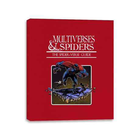 Multiverses & Spiders - Canvas Wraps Canvas Wraps RIPT Apparel 11x14 / Red