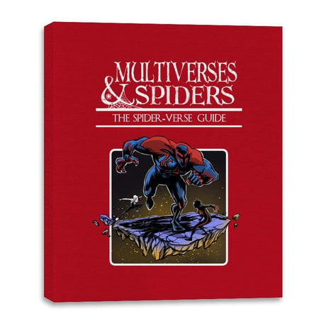 Multiverses & Spiders - Canvas Wraps Canvas Wraps RIPT Apparel 16x20 / Red