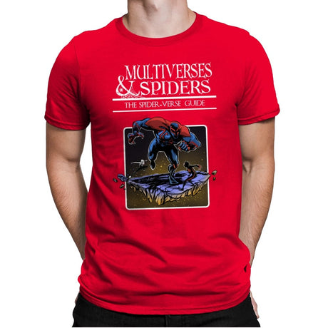 Multiverses & Spiders - Mens Premium T-Shirts RIPT Apparel Small / Red