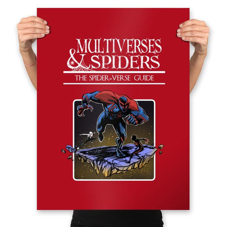 Multiverses & Spiders - Prints Posters RIPT Apparel 18x24 / Red