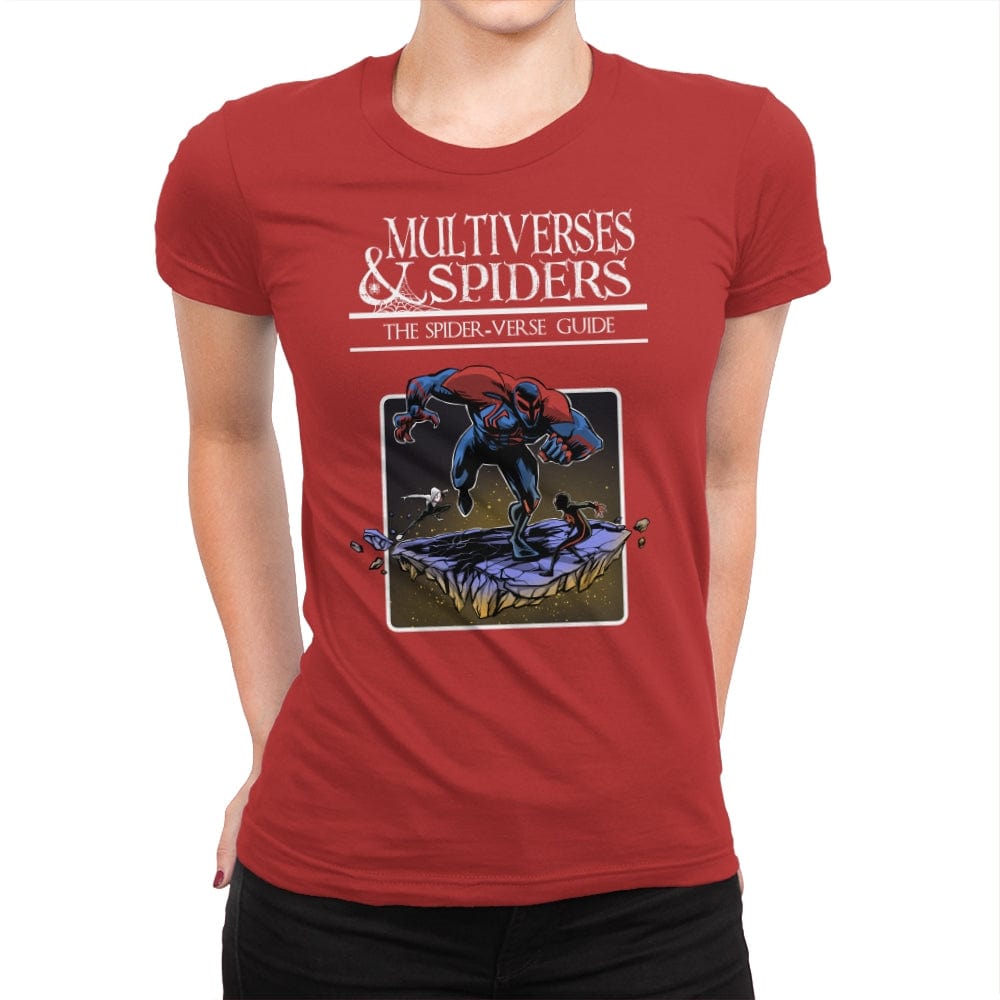 Multiverses & Spiders - Womens Premium T-Shirts RIPT Apparel Small / Red