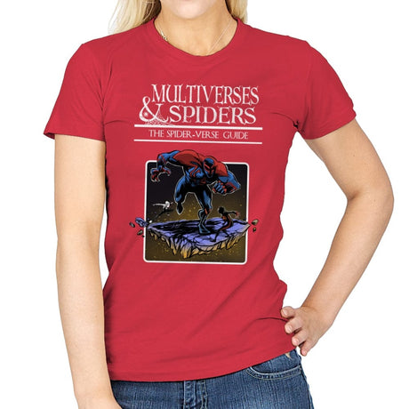 Multiverses & Spiders - Womens T-Shirts RIPT Apparel Small / Red