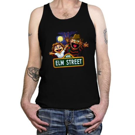 Muppets on Elm Street - Tanktop Tanktop RIPT Apparel X-Small / Black