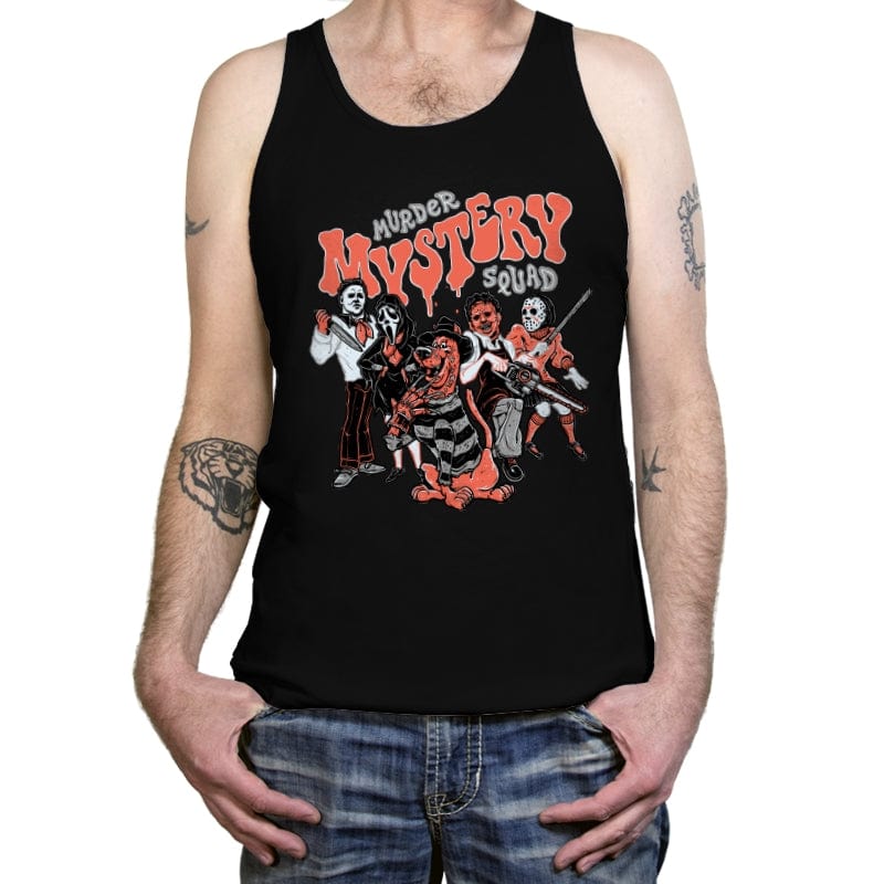 Murder Mystery Squad - Tanktop Tanktop RIPT Apparel X-Small / Black