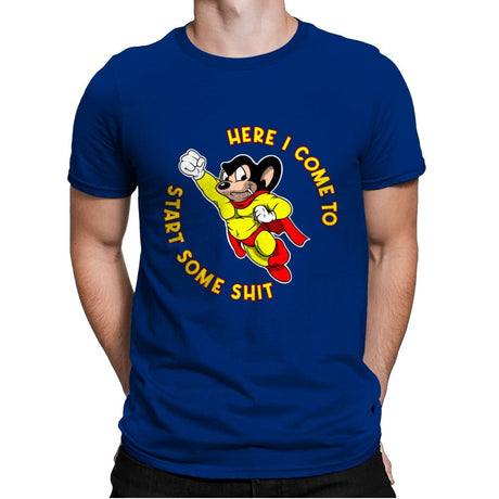 Murphy Mouse - Mens Premium T-Shirts RIPT Apparel Small / Royal