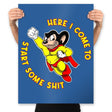 Murphy Mouse - Prints Posters RIPT Apparel 18x24 / Royal