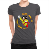 Murphy Mouse - Womens Premium T-Shirts RIPT Apparel Small / Heavy Metal