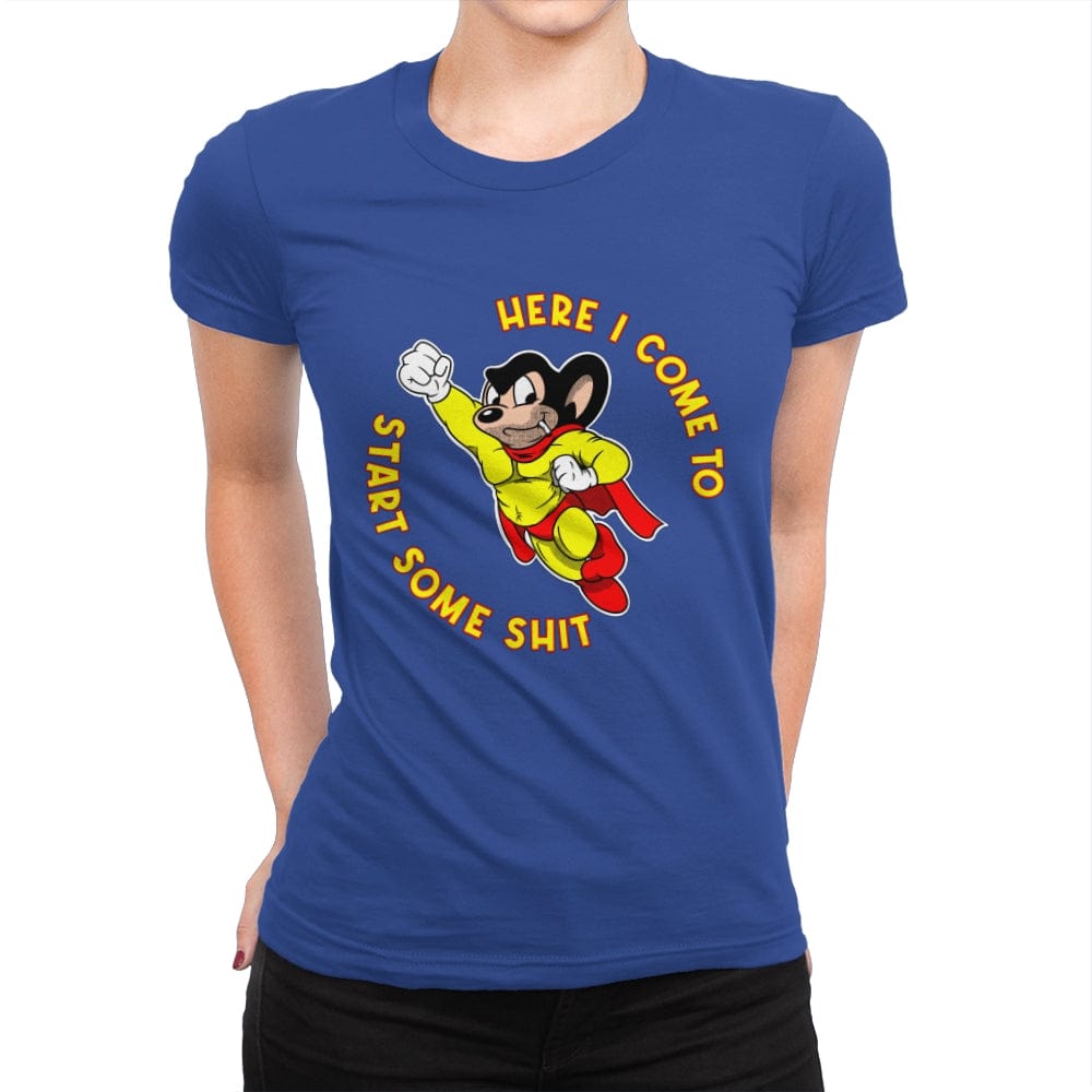 Murphy Mouse - Womens Premium T-Shirts RIPT Apparel Small / Royal