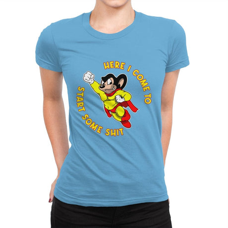 Murphy Mouse - Womens Premium T-Shirts RIPT Apparel Small / Turquoise