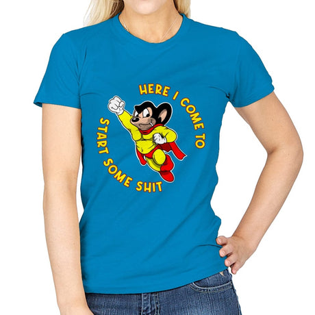 Murphy Mouse - Womens T-Shirts RIPT Apparel Small / Sapphire