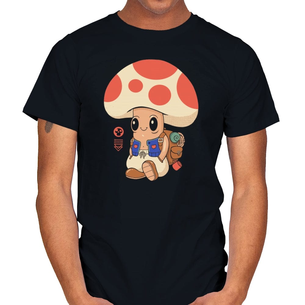 Mushroom Boy - Mens T-Shirts RIPT Apparel Small / Black