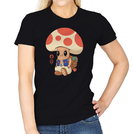 Mushroom Boy - Womens T-Shirts RIPT Apparel Small / Black