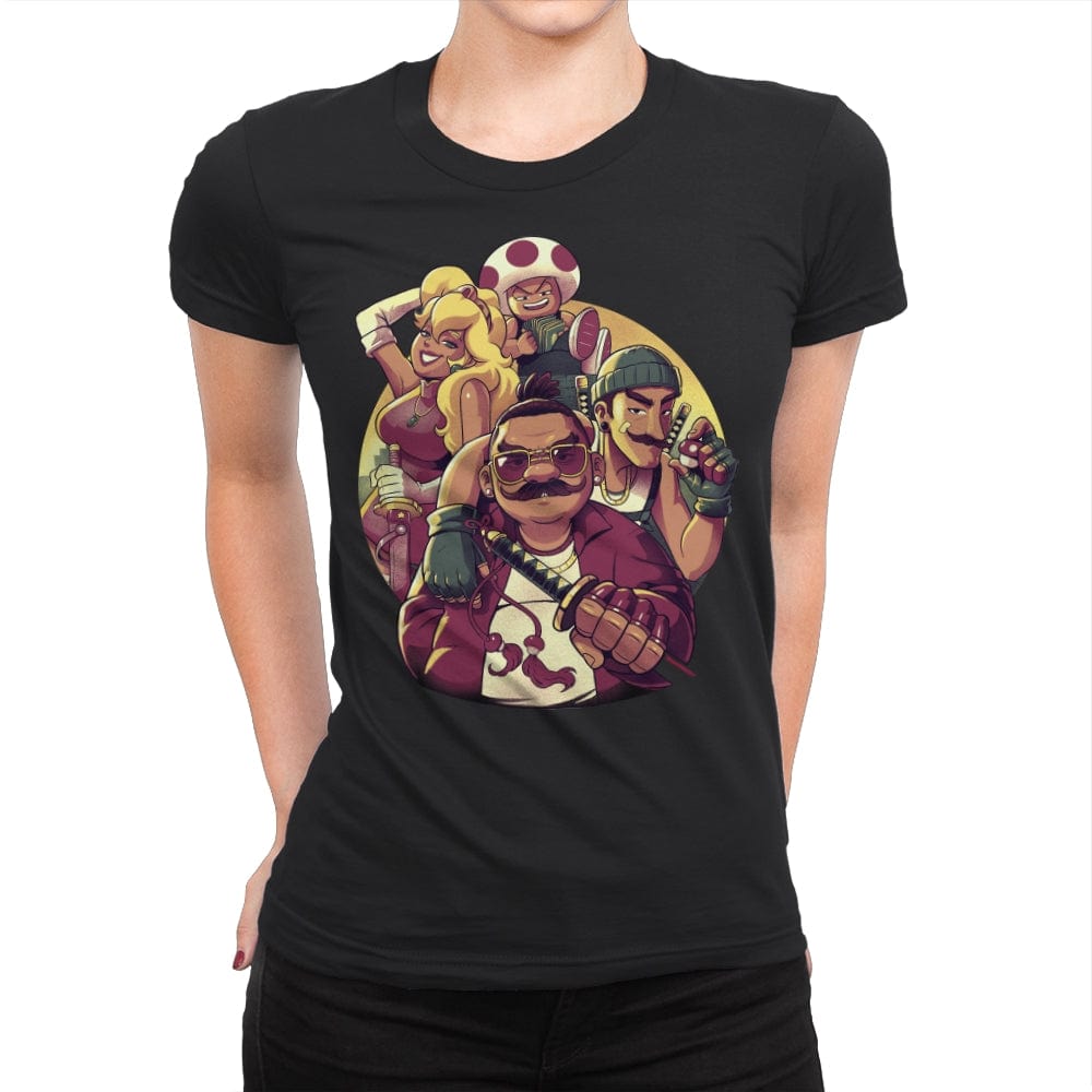 Mushroom Gang - Womens Premium T-Shirts RIPT Apparel Small / Black