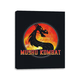 Mushu Fight - Canvas Wraps Canvas Wraps RIPT Apparel 11x14 / Black