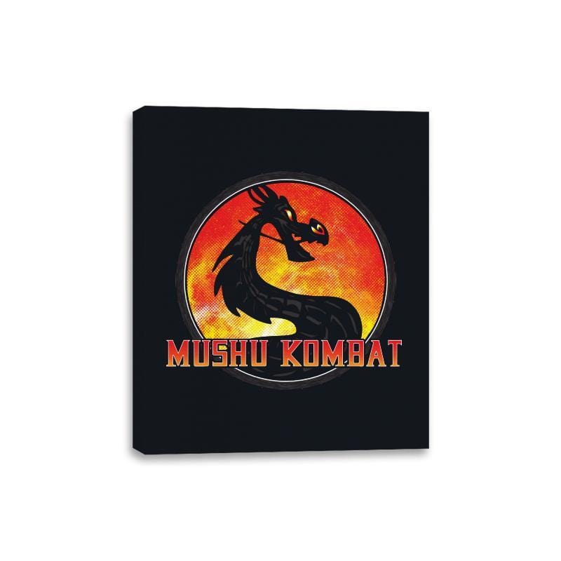 Mushu Fight - Canvas Wraps Canvas Wraps RIPT Apparel 8x10 / Black