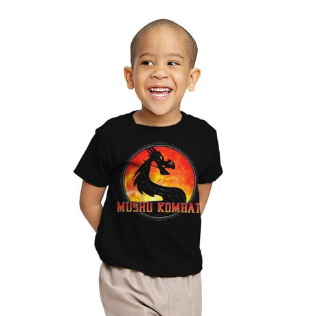 Mushu Fight - Youth T-Shirts RIPT Apparel X-small / Black