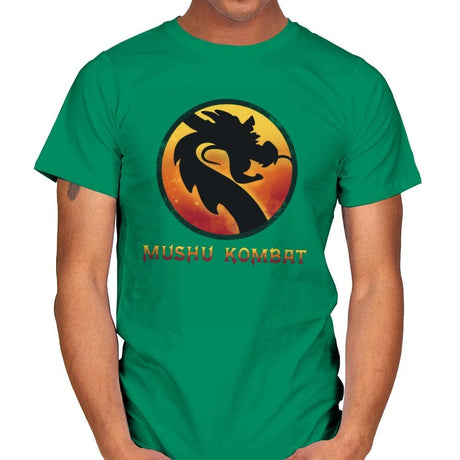 Mushu Kombat - Mens T-Shirts RIPT Apparel Small / Kelly