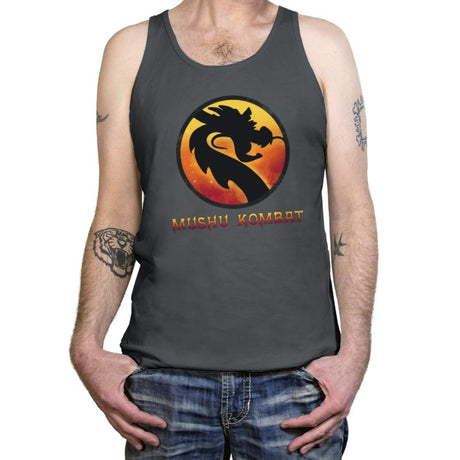 Mushu Kombat - Tanktop Tanktop RIPT Apparel X-Small / Asphalt