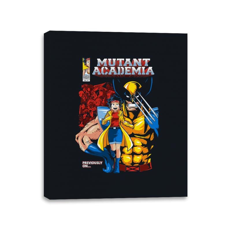 Mutant Academia - Canvas Wraps Canvas Wraps RIPT Apparel 11x14 / Black