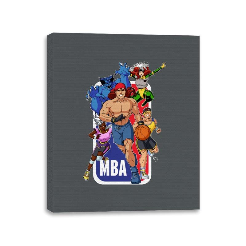 Mutant Basketball Association  - Canvas Wraps Canvas Wraps RIPT Apparel 11x14 / Charcoal