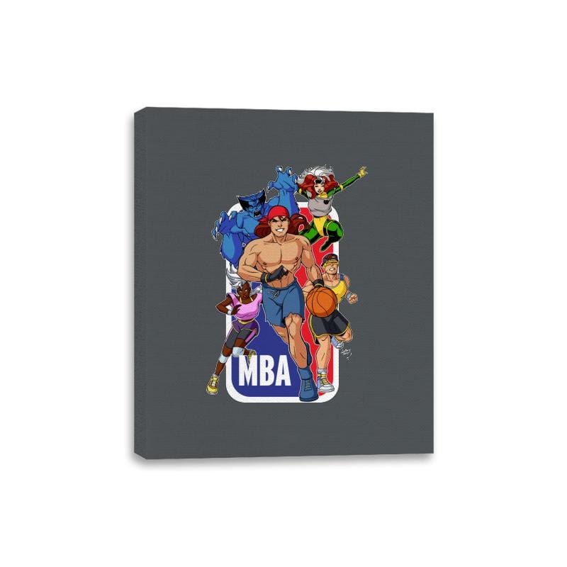 Mutant Basketball Association  - Canvas Wraps Canvas Wraps RIPT Apparel 8x10 / Charcoal