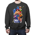 Mutant Basketball Association  - Crew Neck Sweatshirt Crew Neck Sweatshirt RIPT Apparel Small / Charcoal