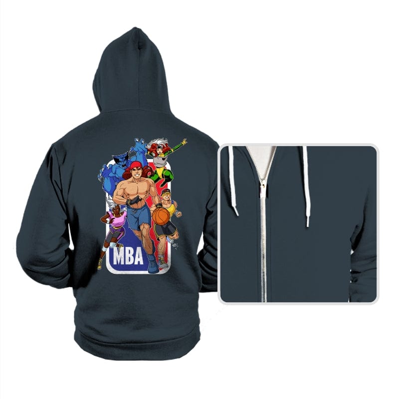 Mutant Basketball Association  - Hoodies Hoodies RIPT Apparel Small / Dark Gray