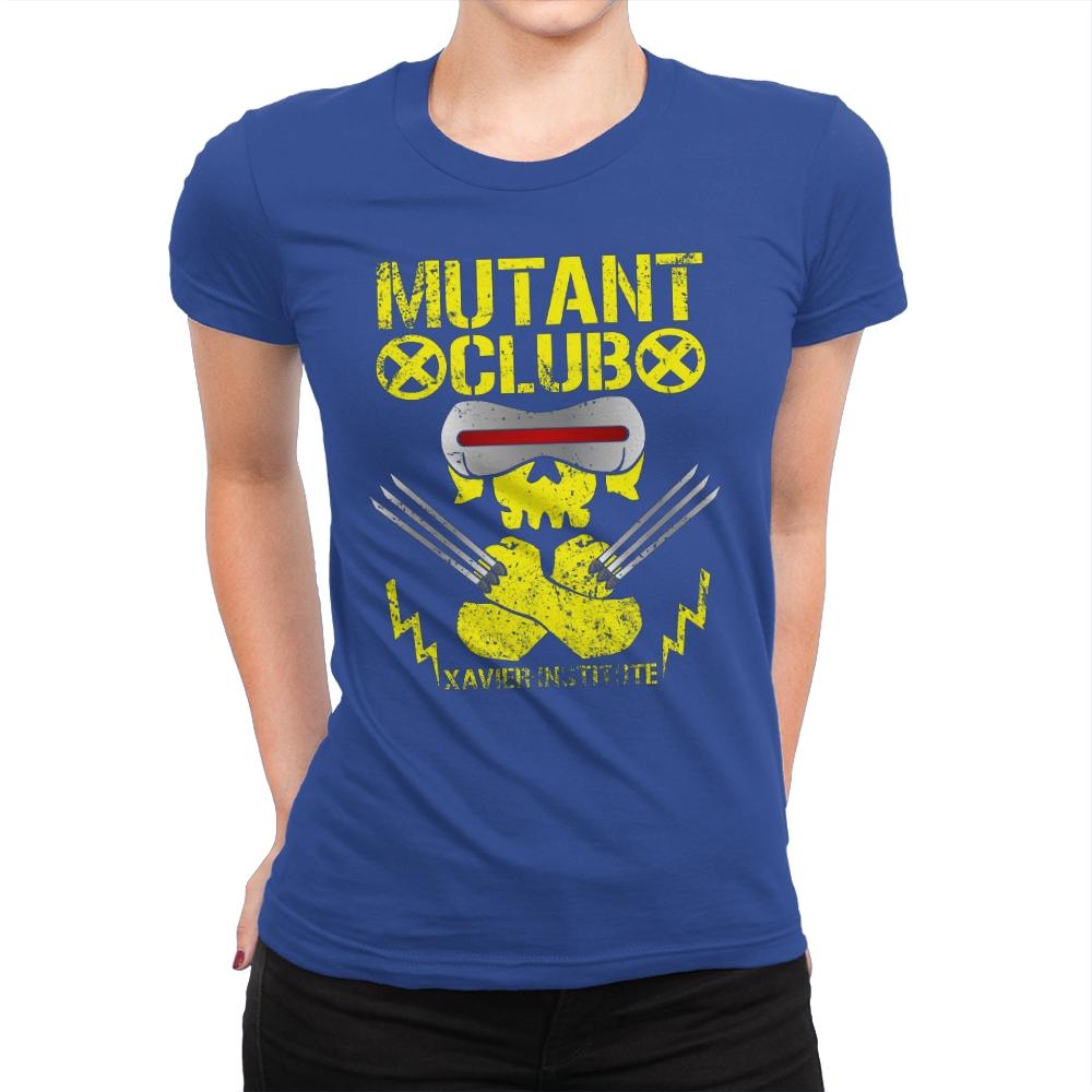 MUTANT CLUB - Womens Premium T-Shirts RIPT Apparel Small / Royal