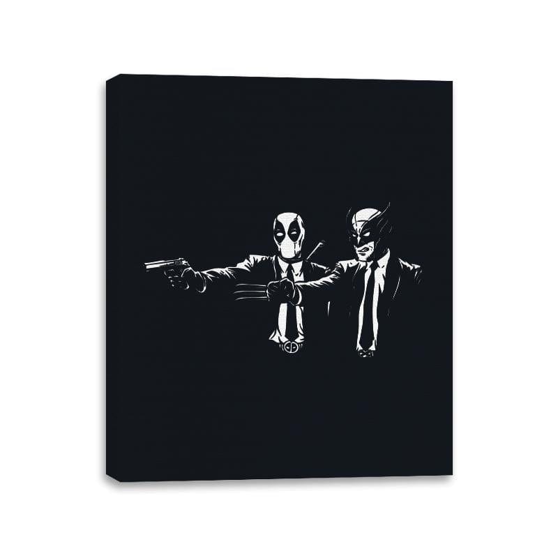 Mutant Fiction - Canvas Wraps Canvas Wraps RIPT Apparel 11x14 / Black