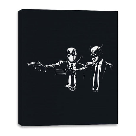 Mutant Fiction - Canvas Wraps Canvas Wraps RIPT Apparel 16x20 / Black