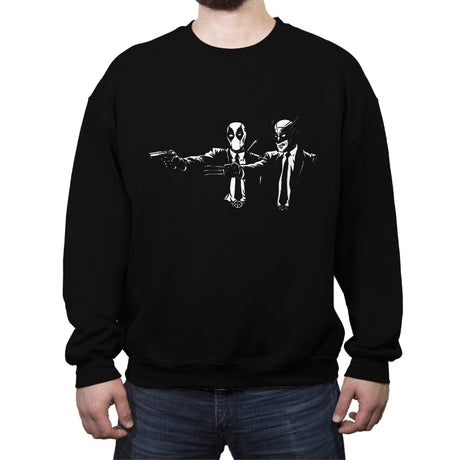 Mutant Fiction - Crew Neck Sweatshirt Crew Neck Sweatshirt RIPT Apparel Small / Black