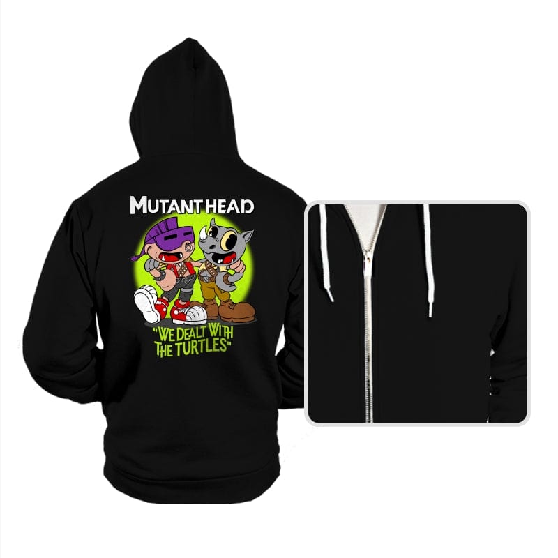 Mutant Head - Hoodies Hoodies RIPT Apparel Small / Black