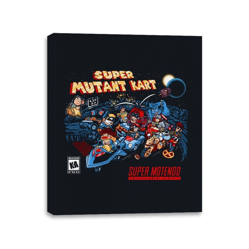 Mutant Kart - Canvas Wraps Canvas Wraps RIPT Apparel 11x14 / Black