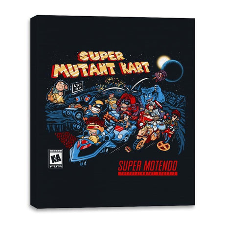 Mutant Kart - Canvas Wraps Canvas Wraps RIPT Apparel 16x20 / Black