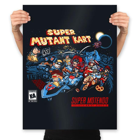 Mutant Kart - Prints Posters RIPT Apparel 18x24 / Black