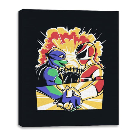 Mutant Power Team - Canvas Wraps Canvas Wraps RIPT Apparel 16x20 / Black