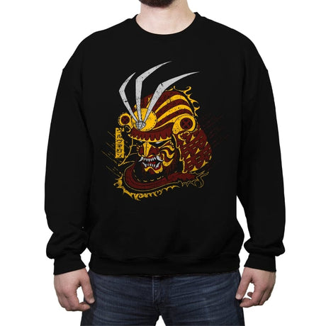 Mutant Samurai - Crew Neck Sweatshirt Crew Neck Sweatshirt RIPT Apparel Small / Black