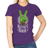 Mutants Rock - Womens T-Shirts RIPT Apparel Small / Purple