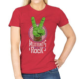 Mutants Rock - Womens T-Shirts RIPT Apparel Small / Red